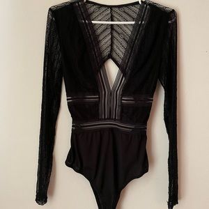Never Used Lulus Sheer Lace Bodysuit